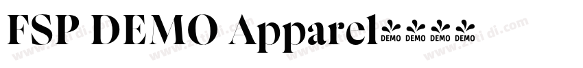 FSP DEMO Apparel字体转换